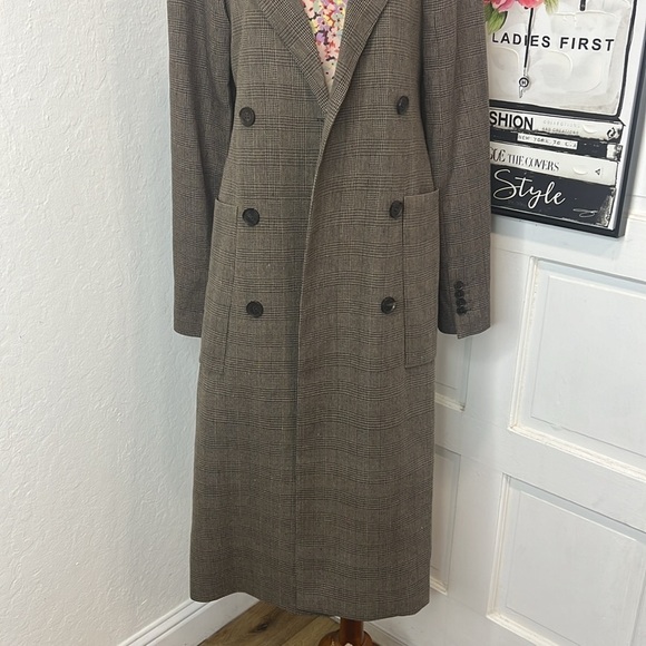 Rokh Checked Double Breasted Covertible Coat Size 0US - Picture 7 of 11